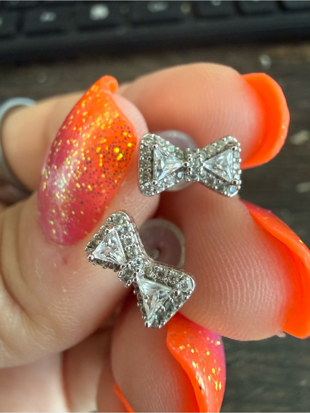 By Alexa Rae Little Bow Stud Earrings - Silver